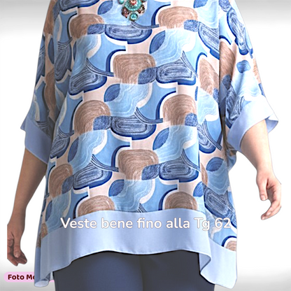 Maxi Maglia Doppia in Georgette e Viscosa Aurora
