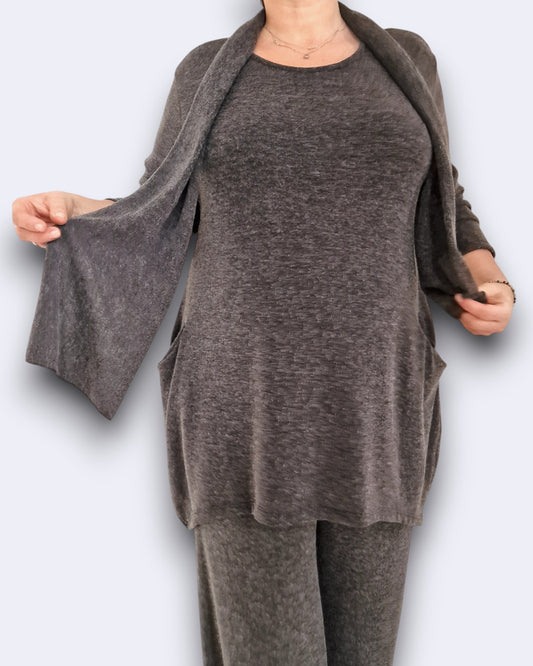 Maxi Maglia Con Sciarpa Santa