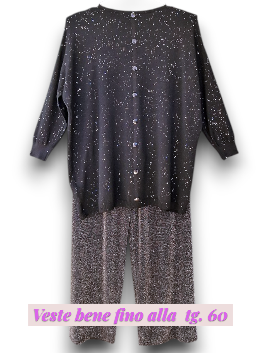 Maxi Maglia con Strass Stars