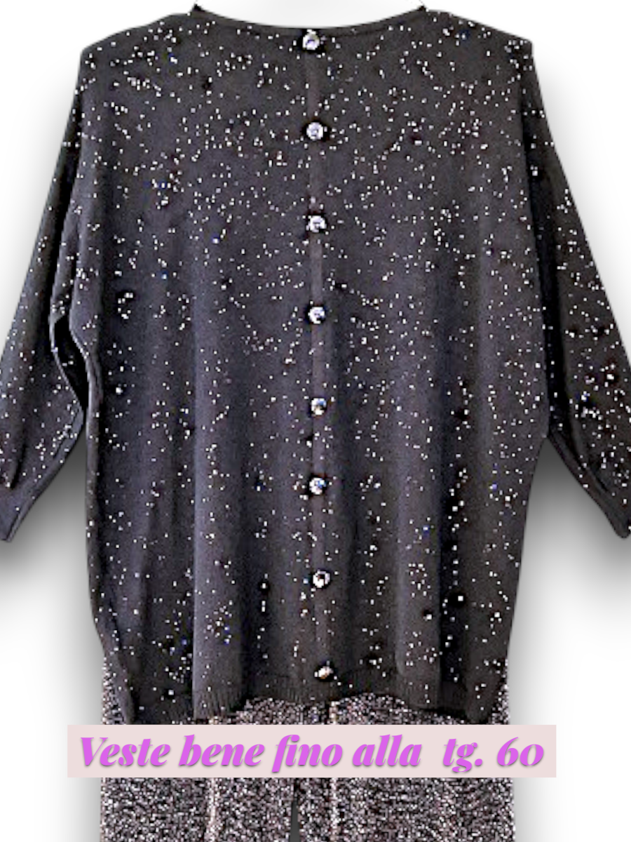 Maxi Maglia con Strass Stars