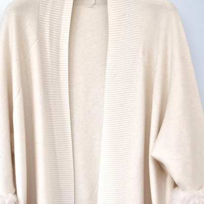 Maxi Cardigan Con Pelliccia Kira