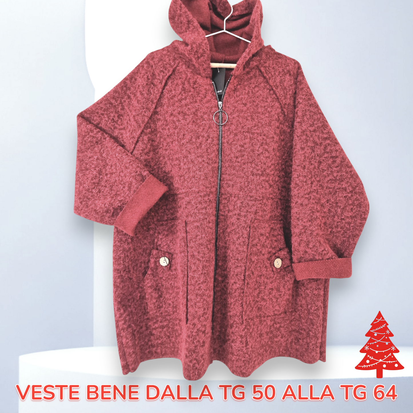 Maxi Giacca Lana Cotta Dobbiaco