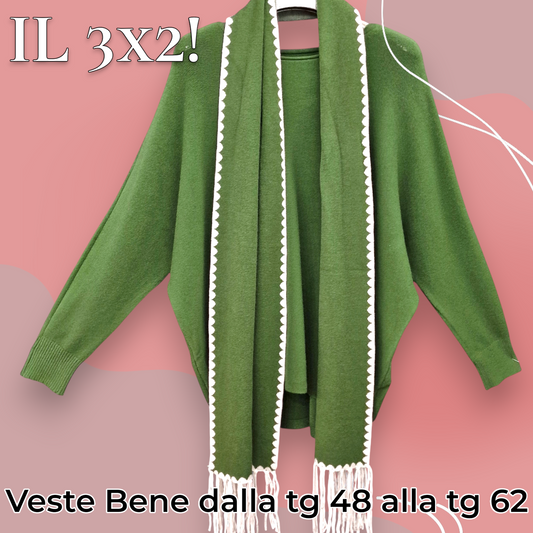 Maxi Maglia con Sciarpa Vania