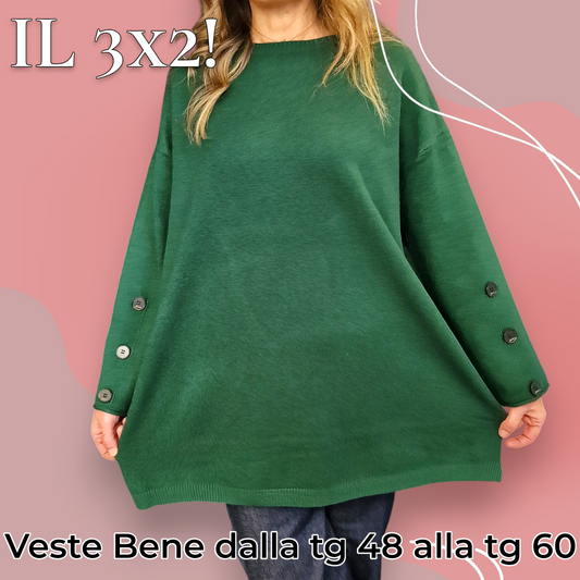 Maxi Maglia Manica a Campana Rudy