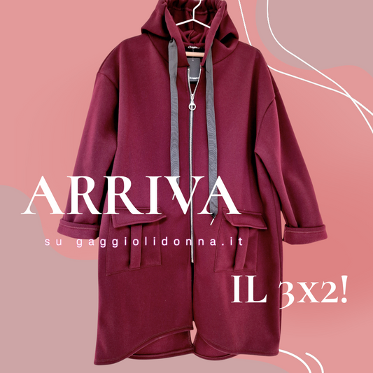 Maxi Felpa Taglie Forti  Made in Italy Colette