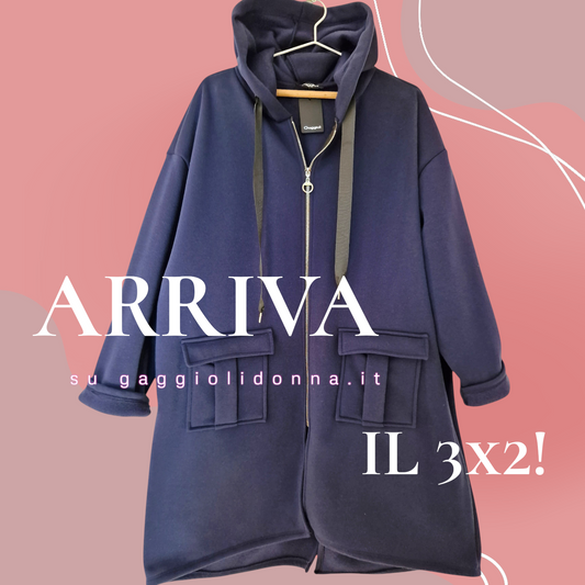 Maxi Felpa Taglie Forti  Made in Italy Candy