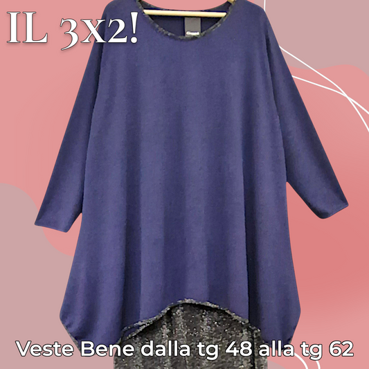 Maxi Maglia con Bordi in Lurex Gemma