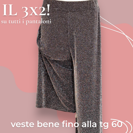Pantalone Vita Alta Silver
