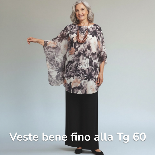 Completo Taglie Forti in Georgette Daga