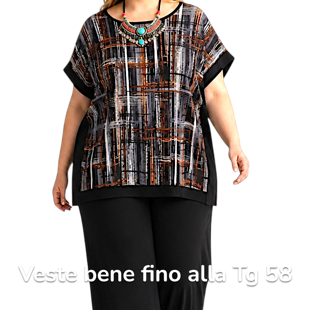 Maxi Maglia  Taglie Forti Elasticizzata Futura