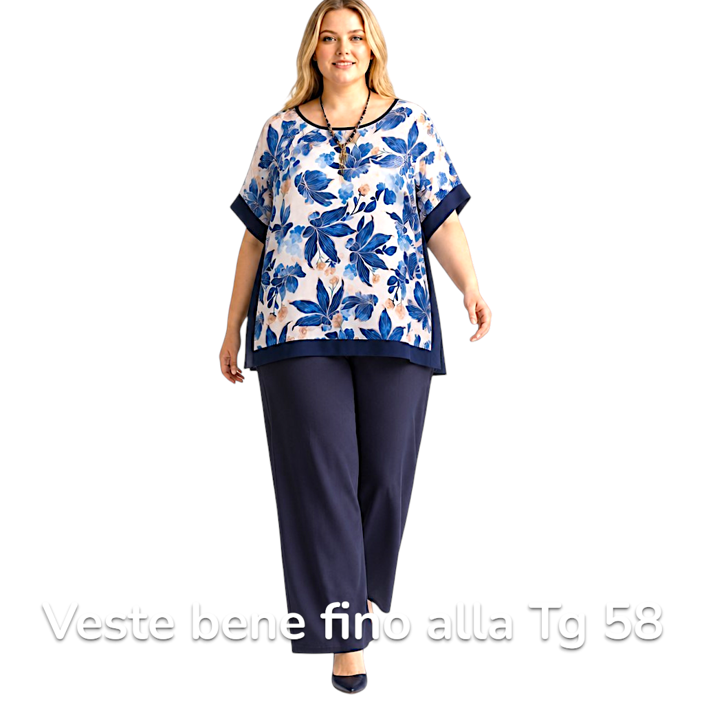 Maxi Maglia  Taglie Forti Elasticizzata Fiona