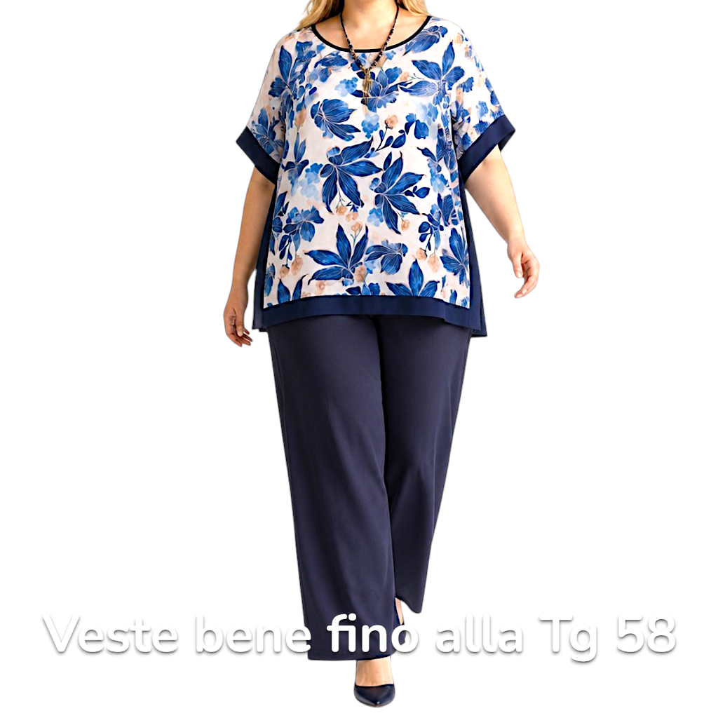 Maxi Maglia  Taglie Forti Elasticizzata Fiona