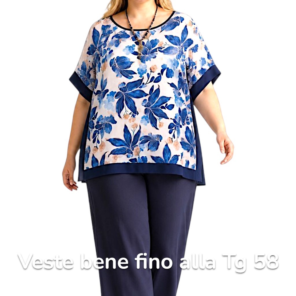 Maxi Maglia  Taglie Forti Elasticizzata Fiona