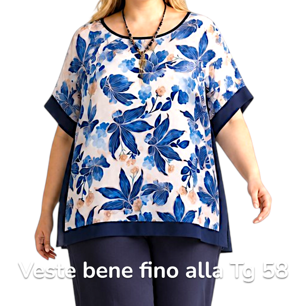 Maxi Maglia  Taglie Forti Elasticizzata Fiona