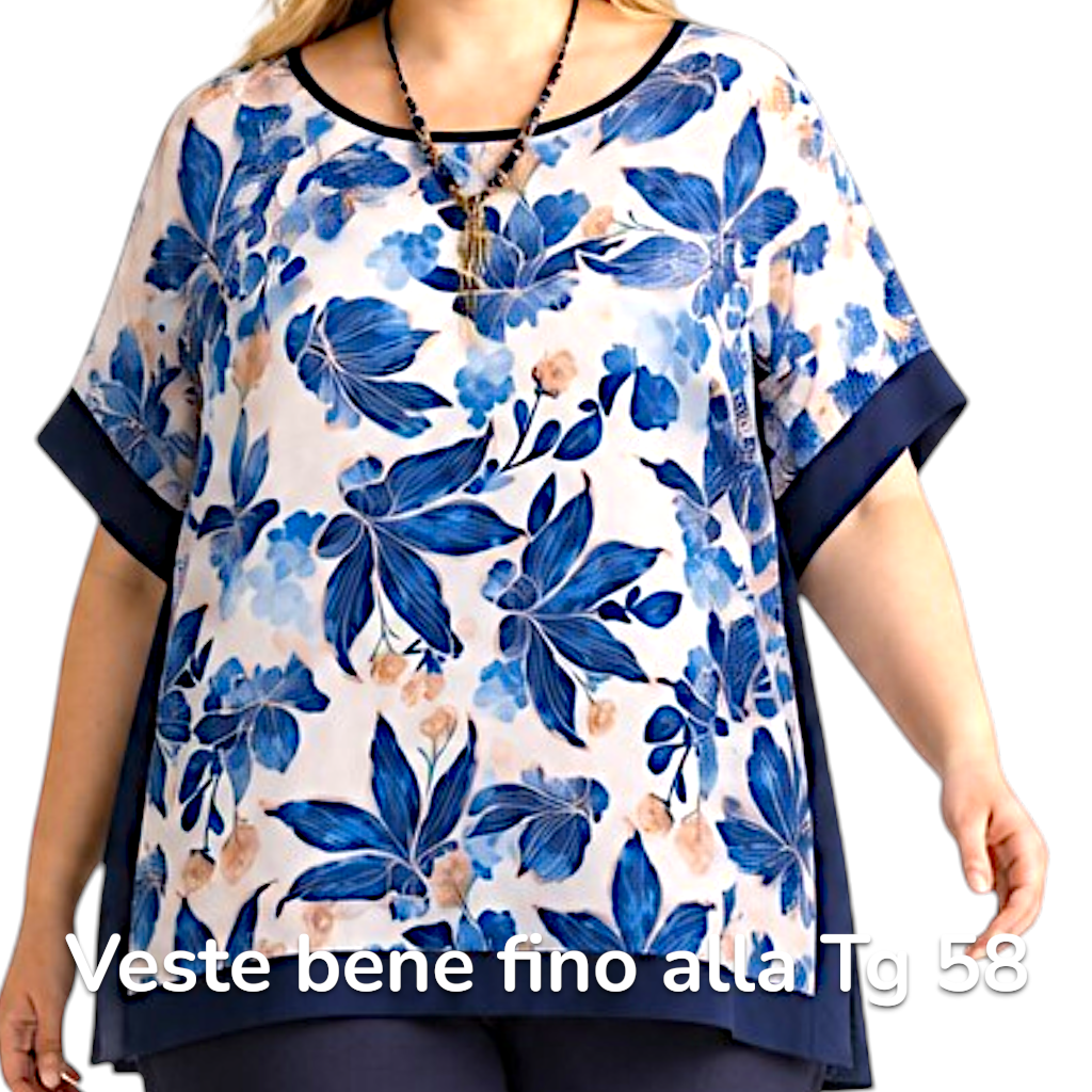 Maxi Maglia  Taglie Forti Elasticizzata Fiona
