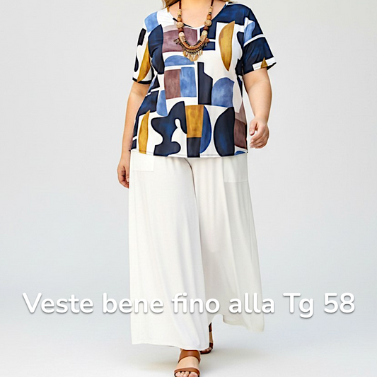 Maxi Maglia  Taglie Forti Elasticizzata Fabrizia