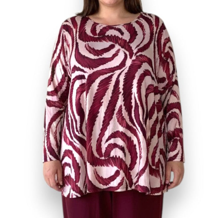 Maxi Maglia in Crepe  Pina