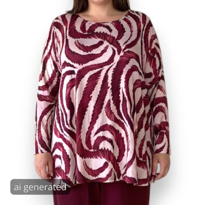 Maxi Maglia in Crepe  Pina