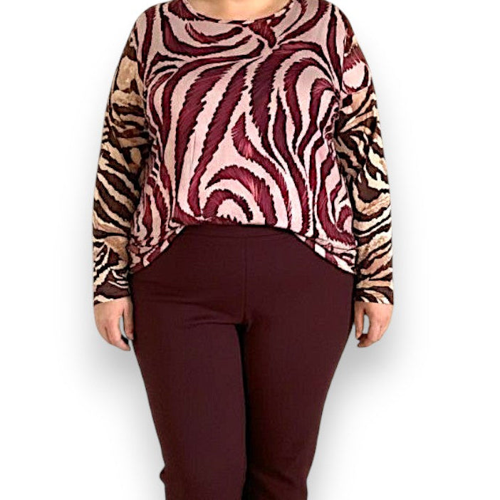 Maxi Maglia in Crepe  Pina