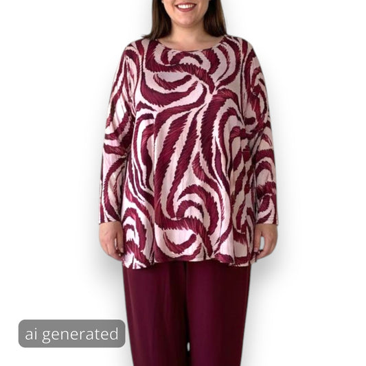 Maxi Maglia in Crepe  Pina