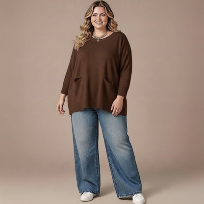 Maxi Maglia effetto Lana Camelia