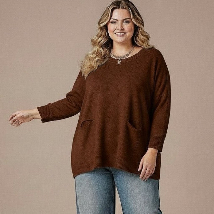 Maxi Maglia effetto Lana Camelia