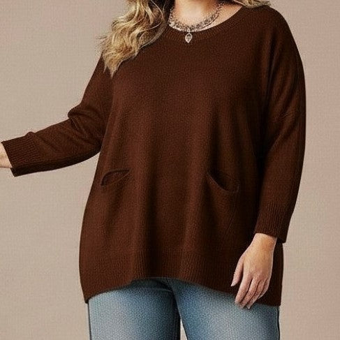 Maxi Maglia effetto Lana Camelia
