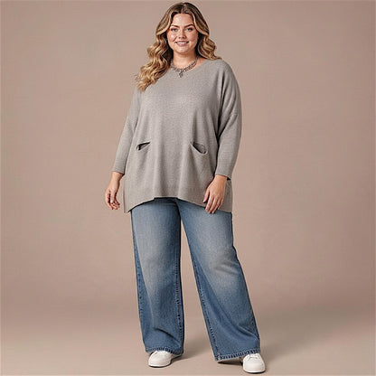 Maxi Maglia effetto Lana Chiara