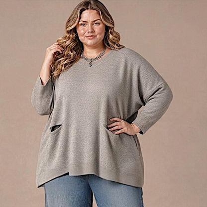 Maxi Maglia effetto Lana Chiara