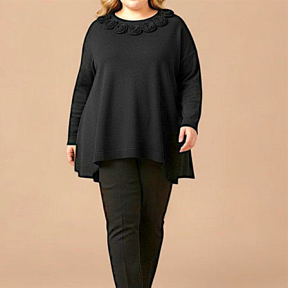 Maxi Maglia Effetto Lana Nerina