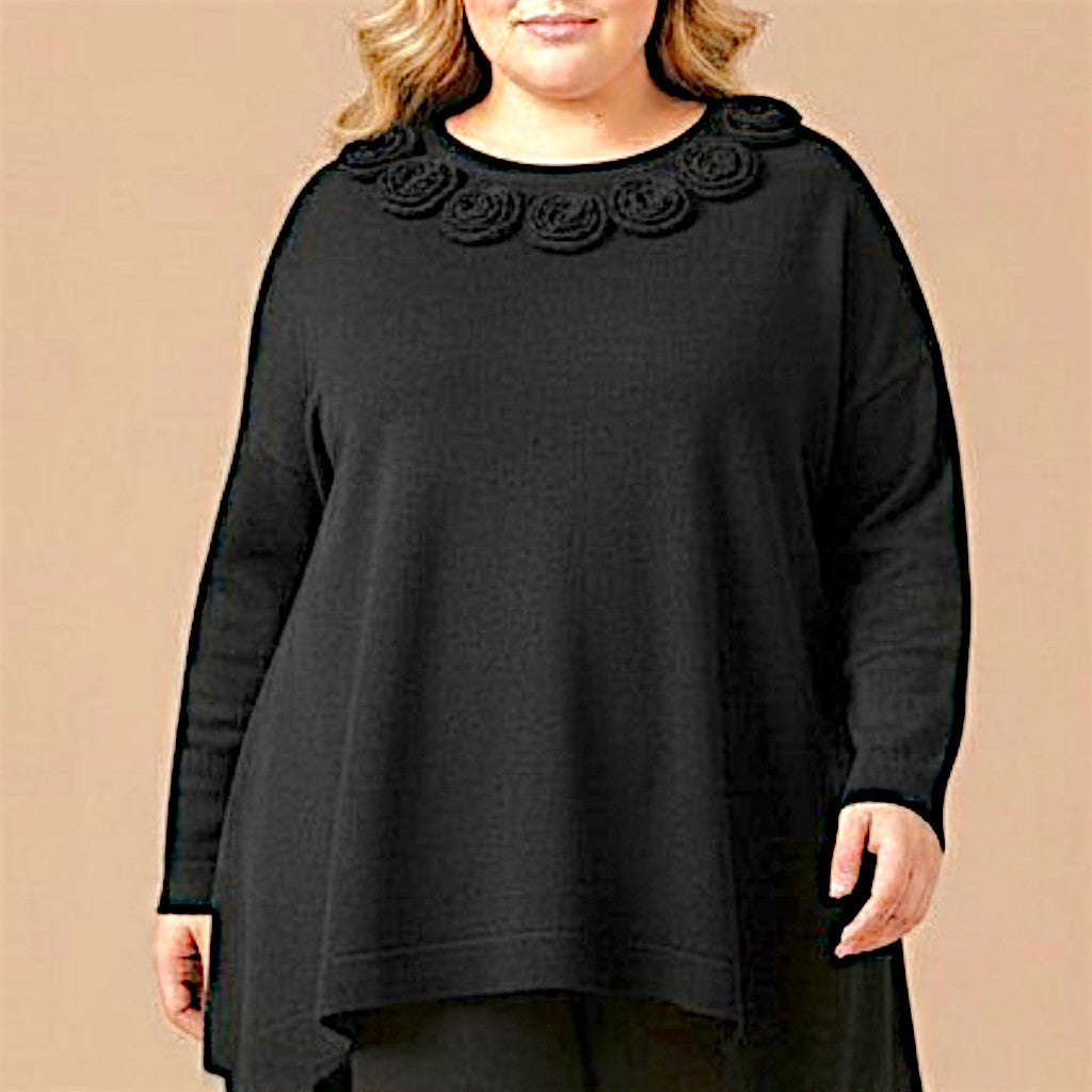 Maxi Maglia Effetto Lana Nerina