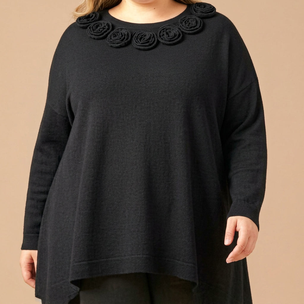 Maxi Maglia Effetto Lana Nerina