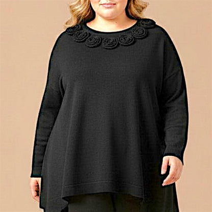 Maxi Maglia Effetto Lana Nerina