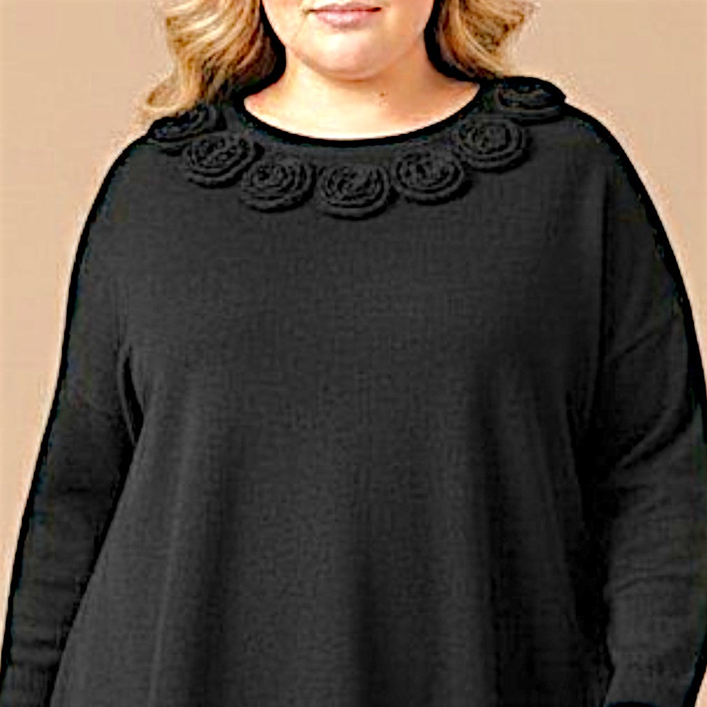 Maxi Maglia Effetto Lana Nerina