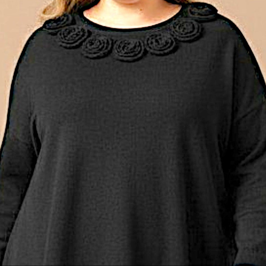 Maxi Maglia Effetto Lana Nerina