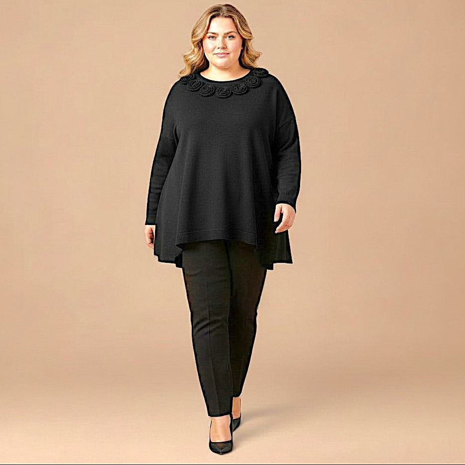 Maxi Maglia Effetto Lana Nerina