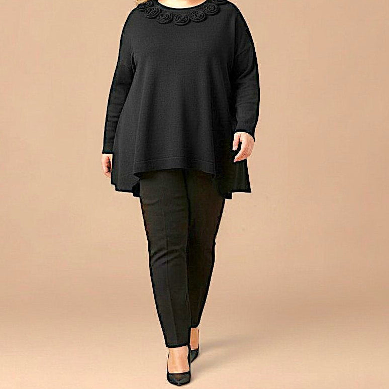 Maxi Maglia Effetto Lana Nerina