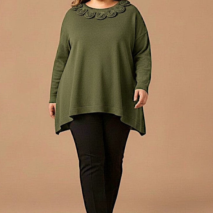 Maxi Maglia Effetto Lana Nilla