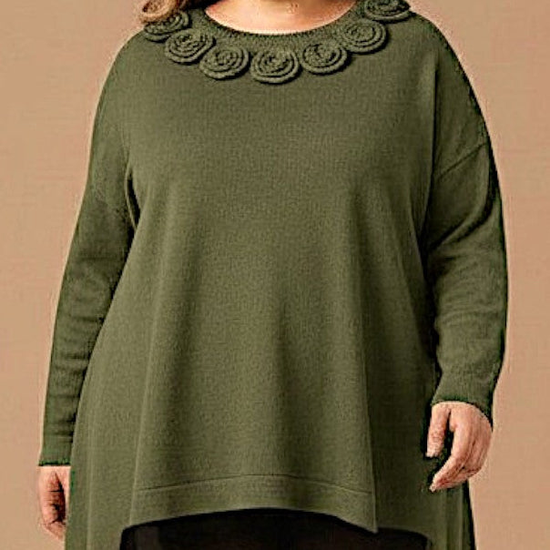 Maxi Maglia Effetto Lana Nilla