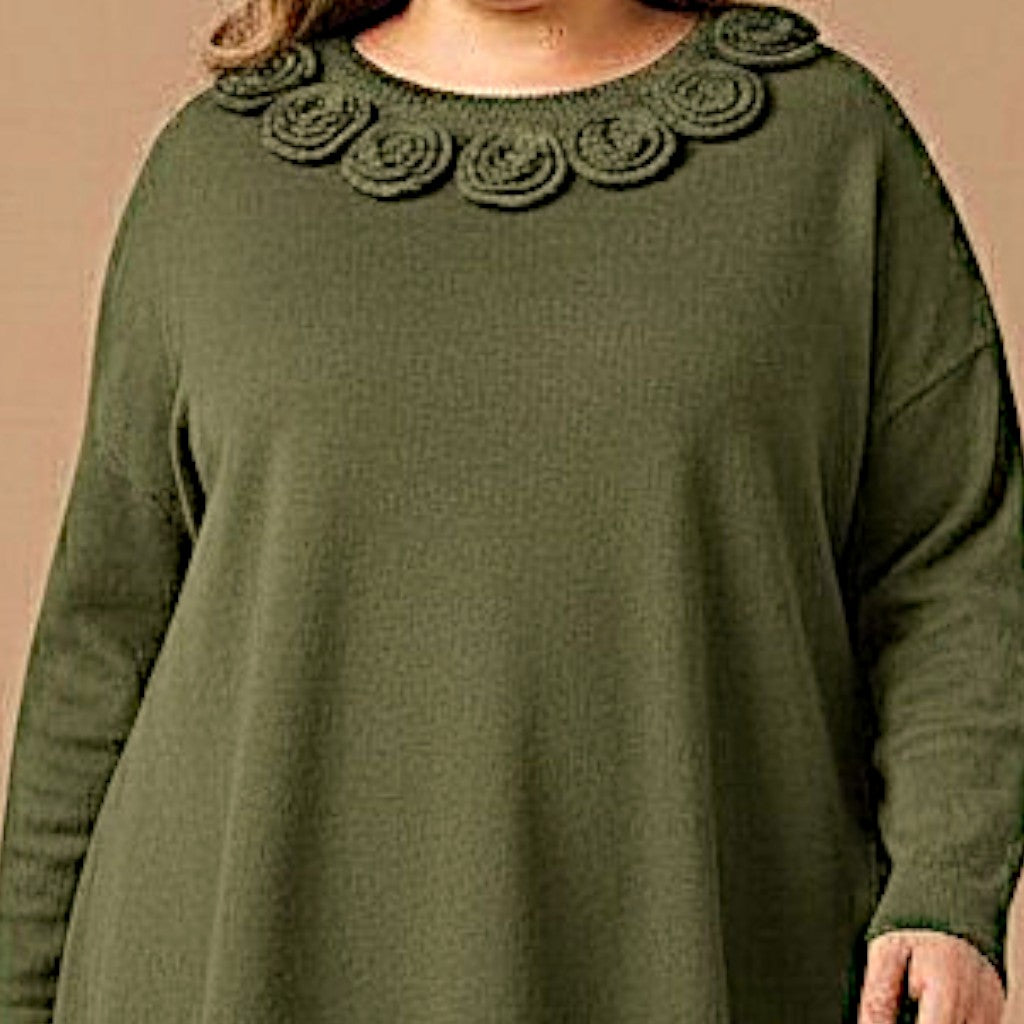 Maxi Maglia Effetto Lana Nilla