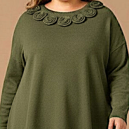 Maxi Maglia Effetto Lana Nilla