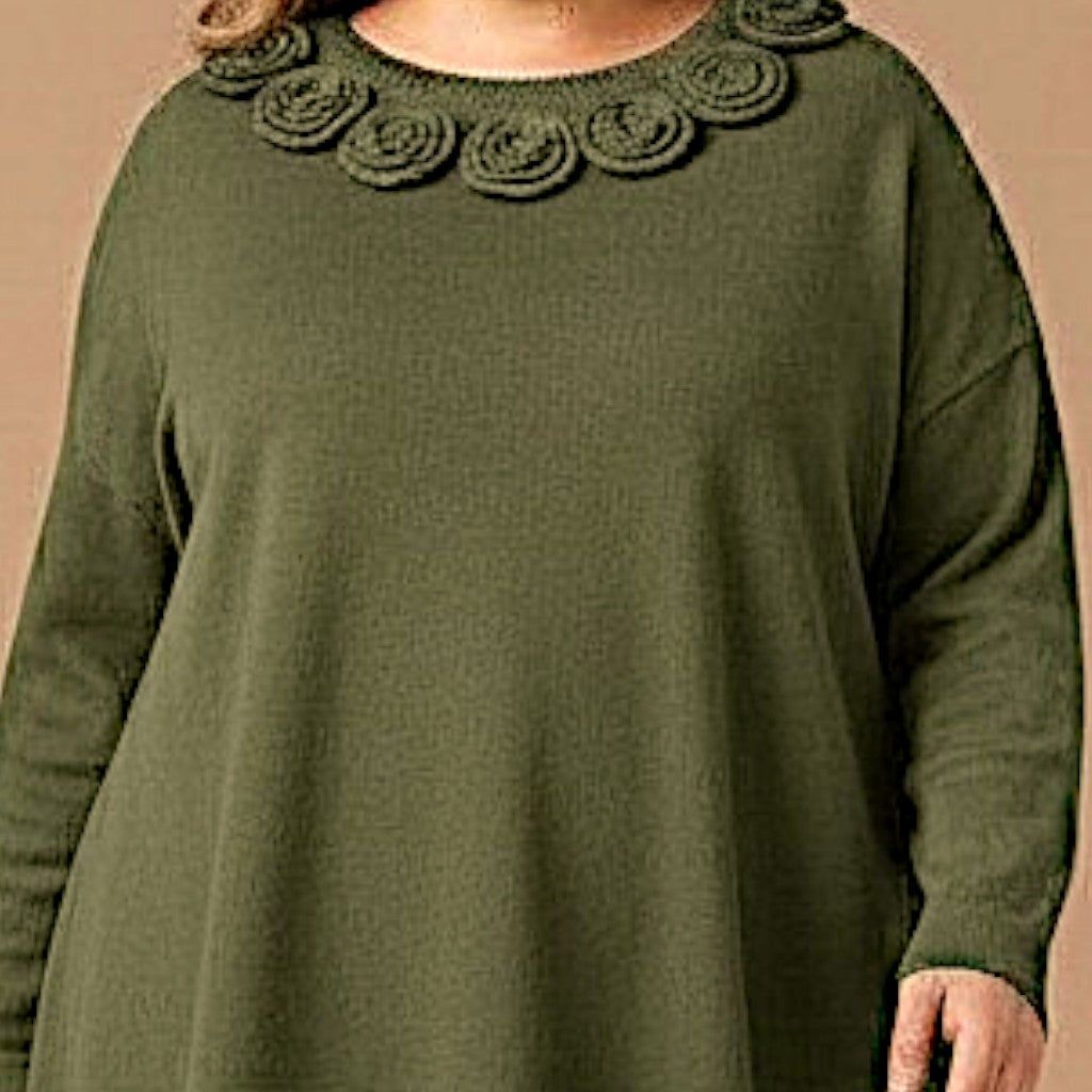 Maxi Maglia Effetto Lana Nilla