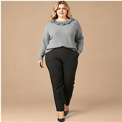 Maxi Maglia Effetto Lana Novella