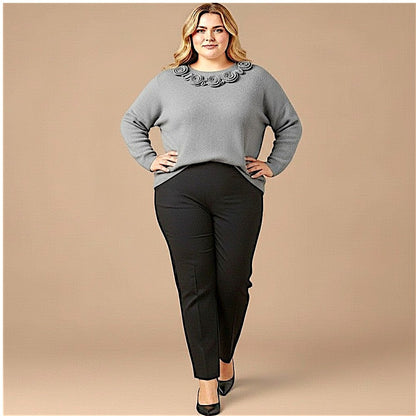 Maxi Maglia Effetto Lana Novella