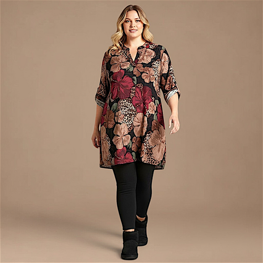 Maxi Maglia/Abito Fantasia Rosetta
