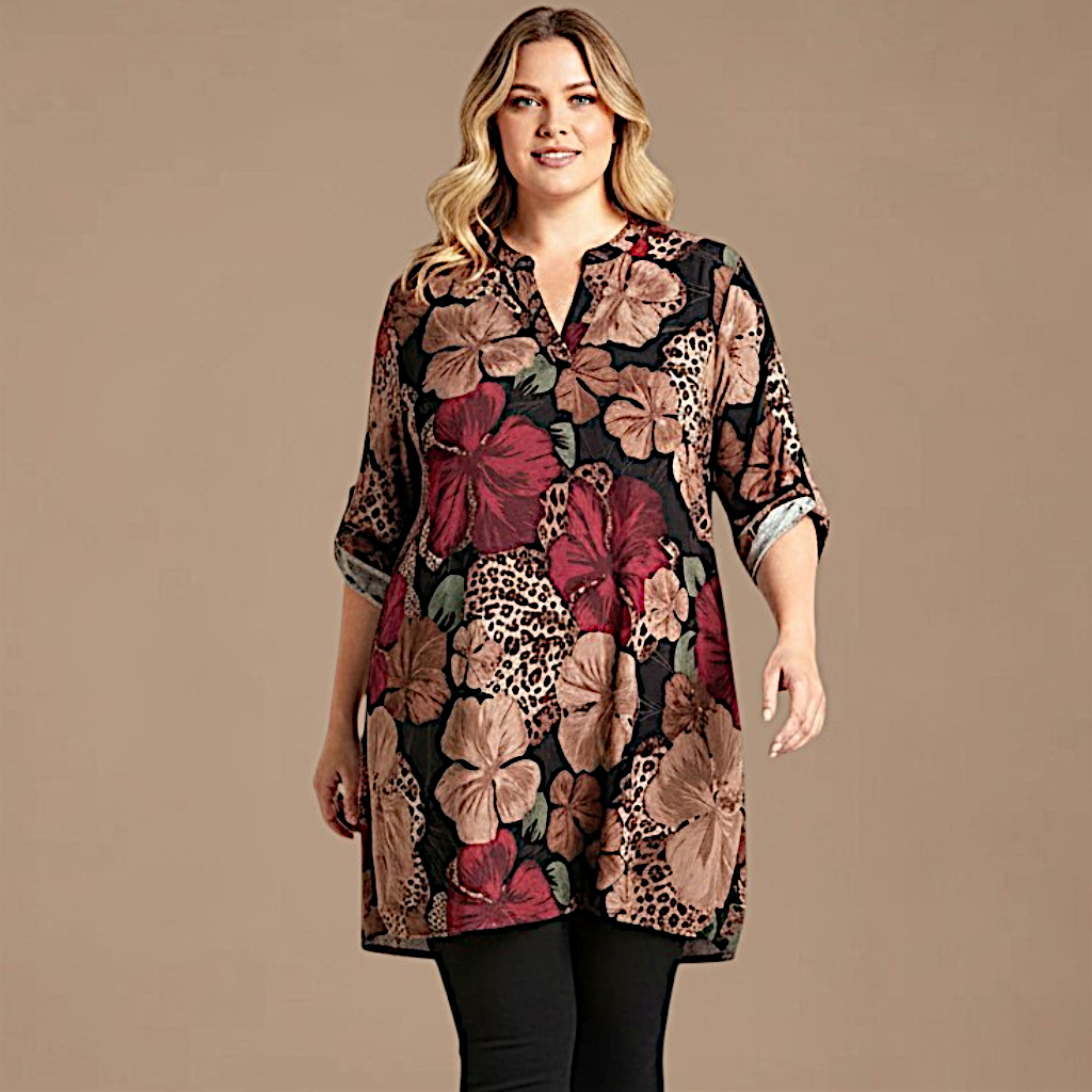 Maxi Maglia/Abito Fantasia Rosetta