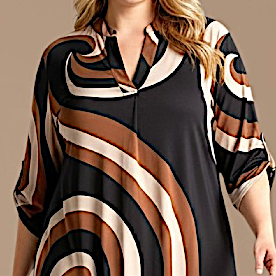 Maxi Maglia/Abito Fantasia Ruggera