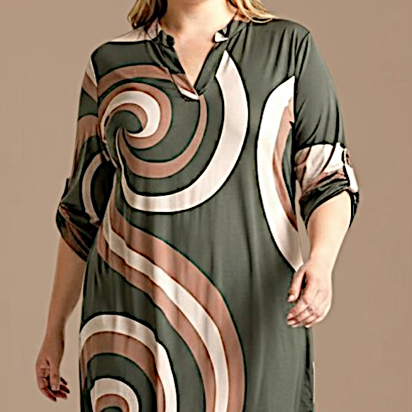 Maxi Maglia/Abito Fantasia Rinalda