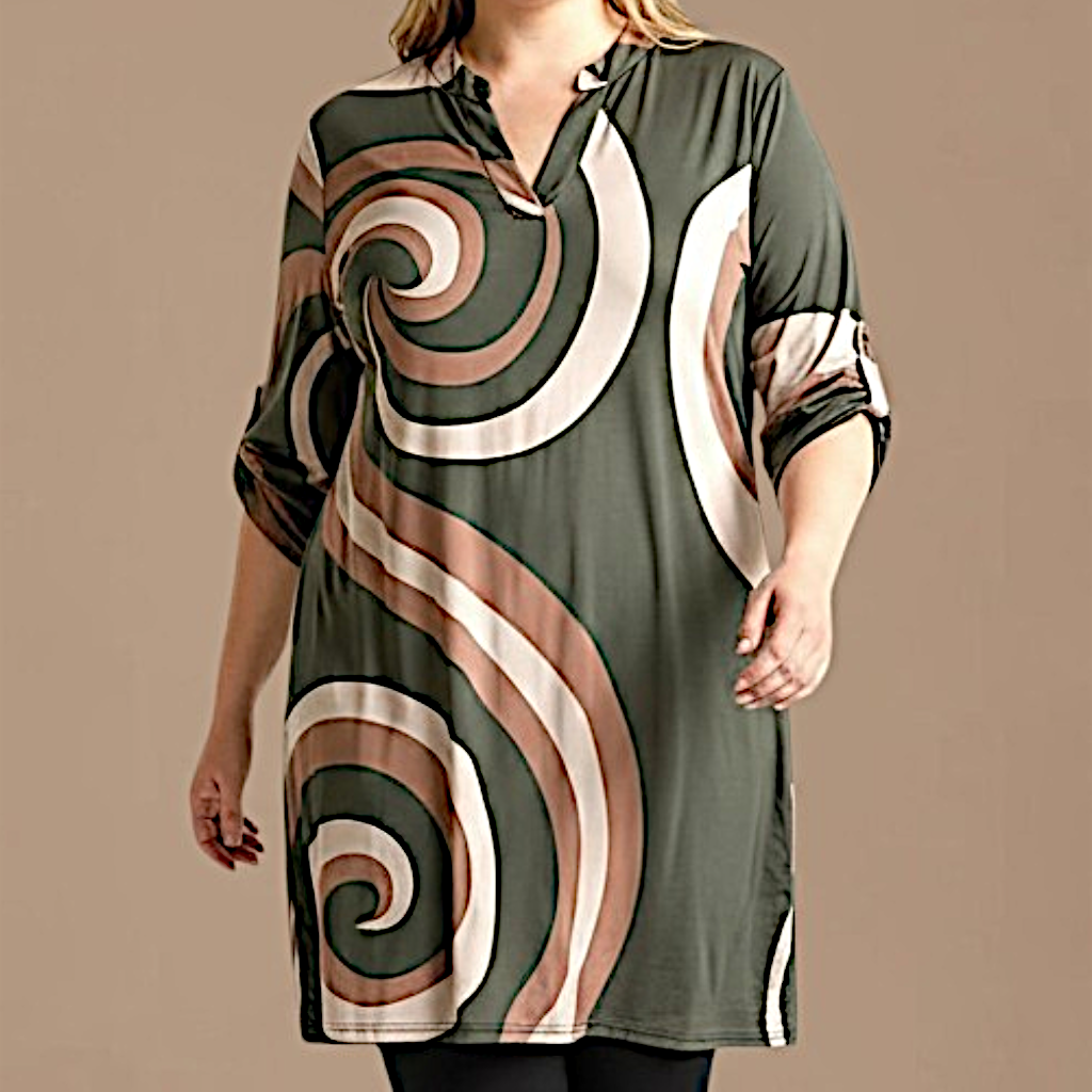 Maxi Maglia/Abito Fantasia Rinalda
