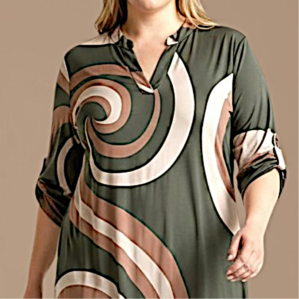 Maxi Maglia/Abito Fantasia Rinalda
